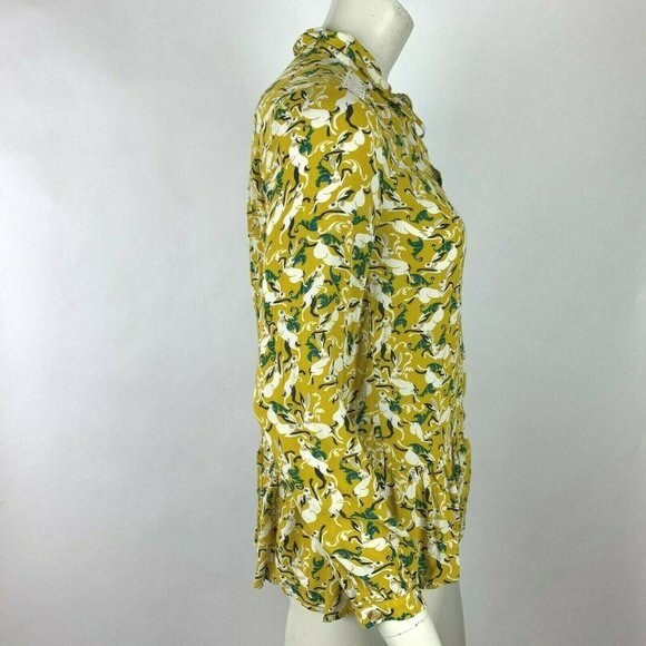 Anthropologie Maeve Rabbit Blouse Top Bunny Print - Picture 4 of 12